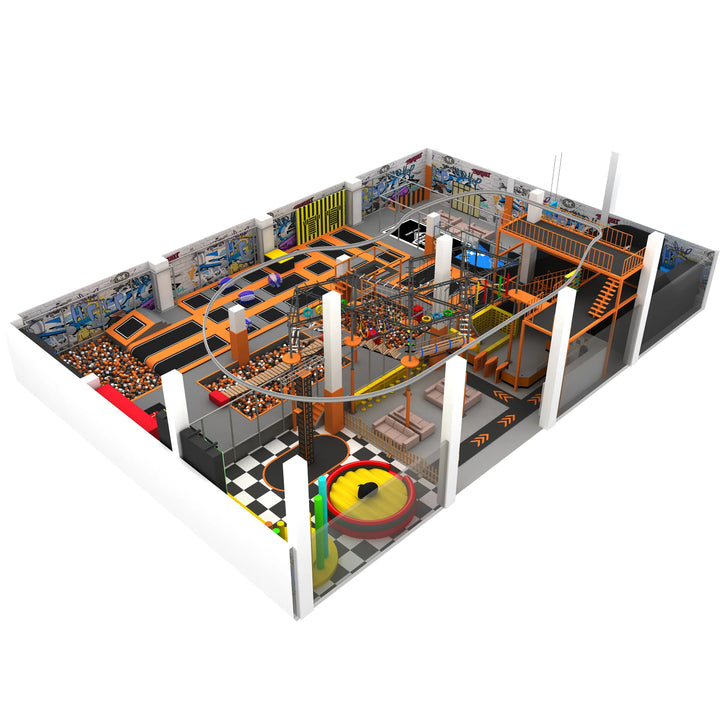 commercial indoor trampoline park equipment