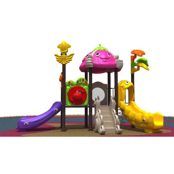 Hot selling large and small plastic playground outdoor