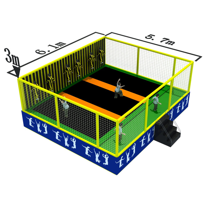 Indoor trampoline park equipment 