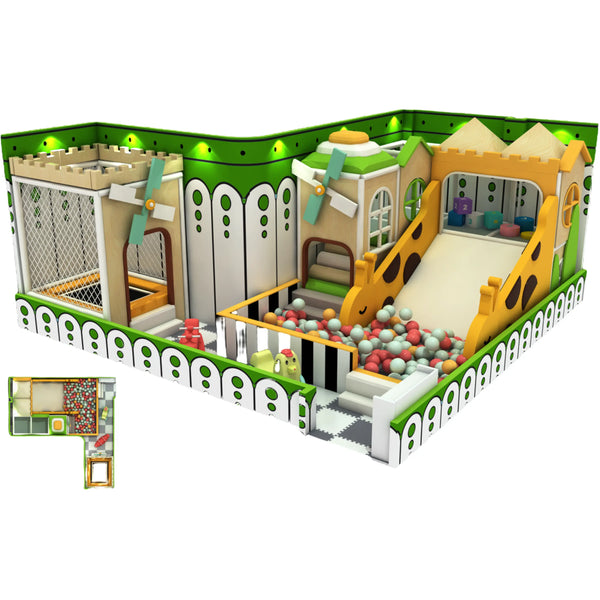 Mini family entertainment center childrens indoor playground with fast delivery