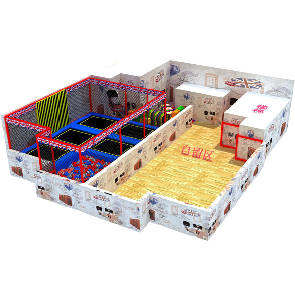 Multi-functional jump indoor trampoline park with acceptable cost