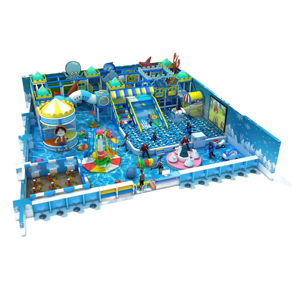 Ocean theme children indoor playground factory provide installation solutions