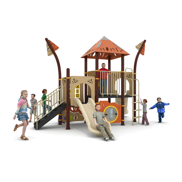 One-stop service PE outdoor playground equipment commercial