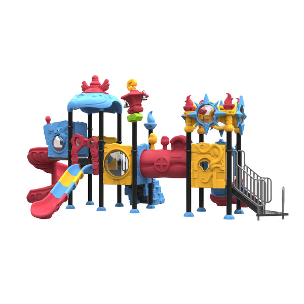 New design large and small outdoor playground factory