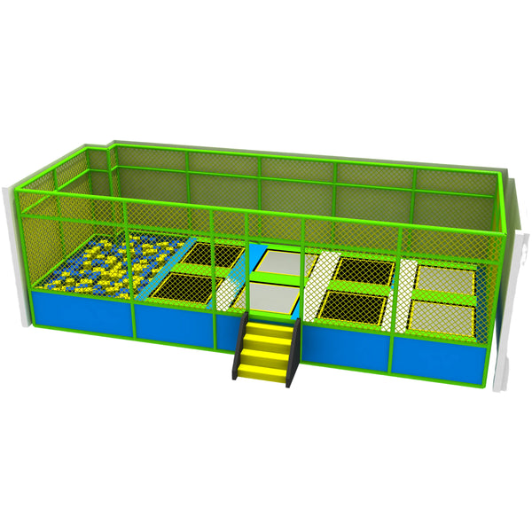 65m² kids sport small indoor trampoline park with installation support