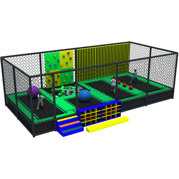 Customized educational game indoor exercise trampoline park with good price Contact Now